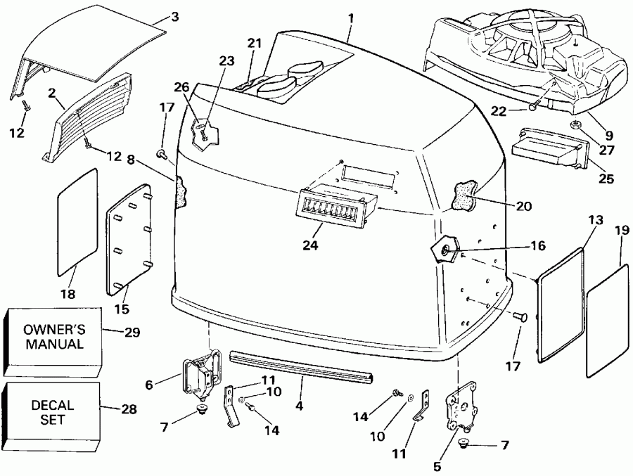 �������� ����� Evinrude E225TXESS 1990  - Johnson - 200tx, 200cx, 225t, 225p, 225c