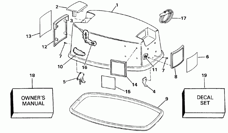 ��������� �������� ����� Evinrude E25ELESE 1990  - Johnson - Johnson