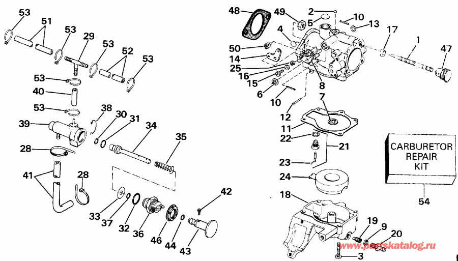 ��������� �������� ����� ������� E25RWESA 1990  - rburetor / rburetor