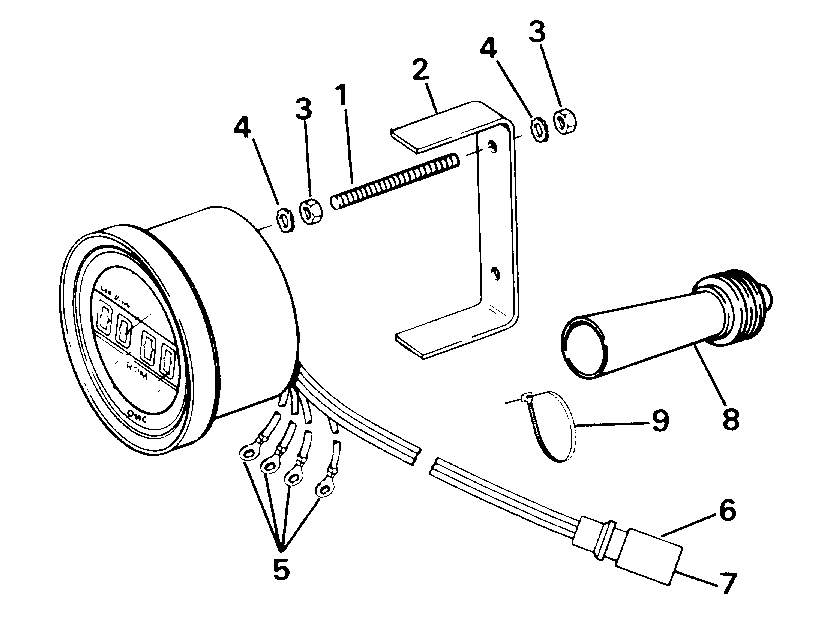 ��������� �������� ����� Evinrude E300CXESB 1990  - Flush Mount - Digital - Plug In - ������ ��������� - �������� - �������� In