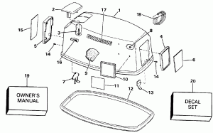 ������ ��������� (�����) - Evinrude (Engine Cover - Evinrude)