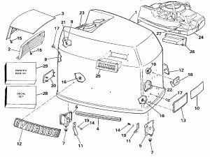 ������ ��������� (�����) - Johnson (Engine Cover - Johnson)