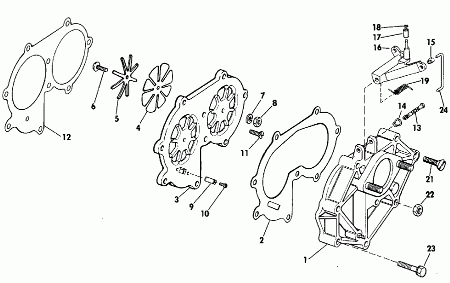 ��������� �������� ����� EVINRUDE E30TEESS 1990  - take ��������� / take Manifold