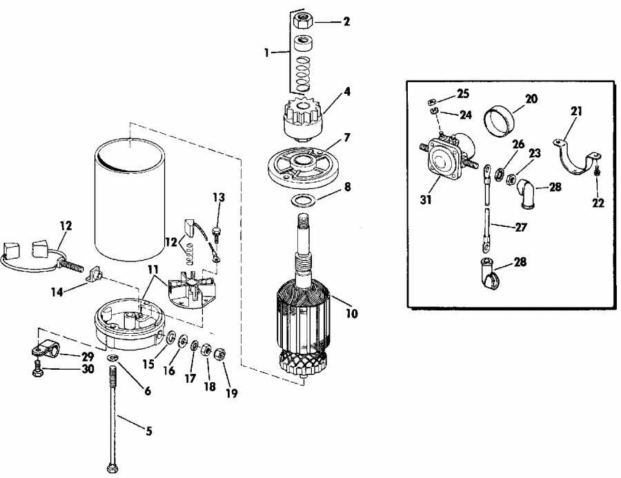  ������� E30TELESS 1990  - ectric ������� & Solenoid - ectric Starter & Solenoid