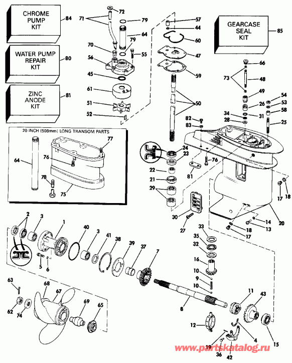 ��������� �������� ����� Evinrude E30TELESS 1990  - arcase / arcase