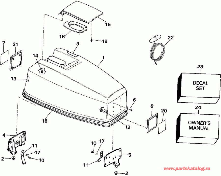 ��������� ����� EVINRUDE E40ELESR 1990  - Johnson 50 - Johnson 50