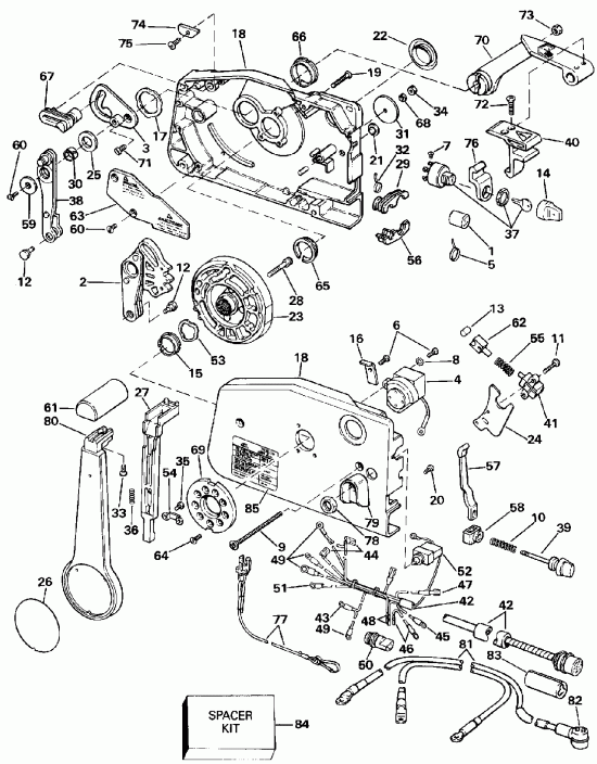 ��������� �������� ����� ������� E45RCLESR 1990  - mote ���������� / mote Control