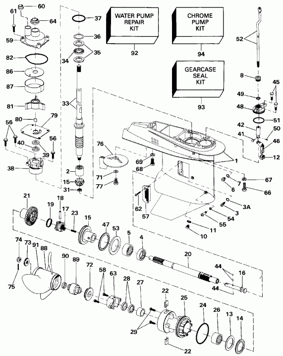 ��������� Evinrude E48ESLESA 1990  - arcase / arcase
