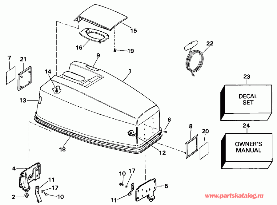 ��������� ����� EVINRUDE E50RNLIA 1990  - Johnson - Johnson