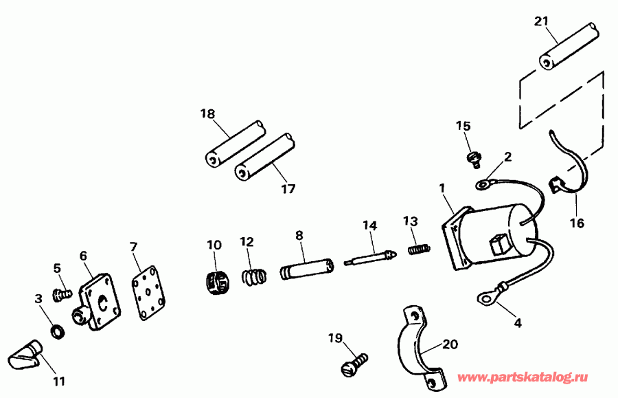��������� ����� Evinrude E50RNLIA 1990  - imer System / imer System