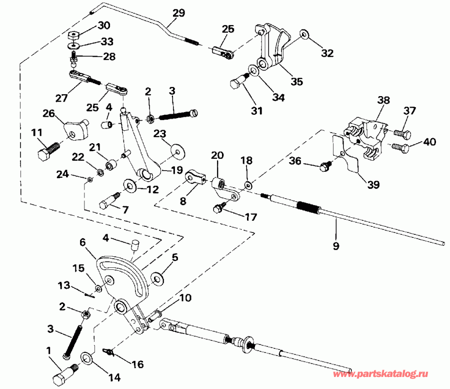��������� ����� ������� E50TLESR 1990  - ift & ����������� ��������age / ift & Throttle Linkage