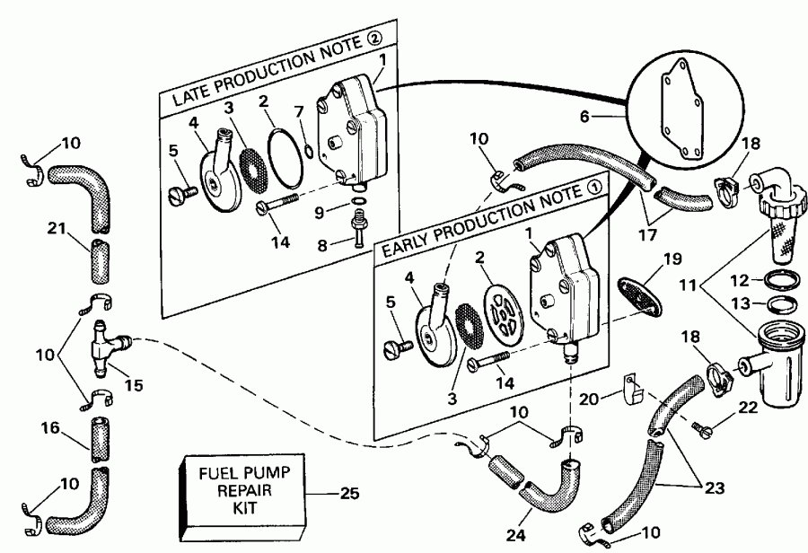 �������� ��������� ����� Evinrude E55RWLESR 1990  - ���� Start - Rope Start