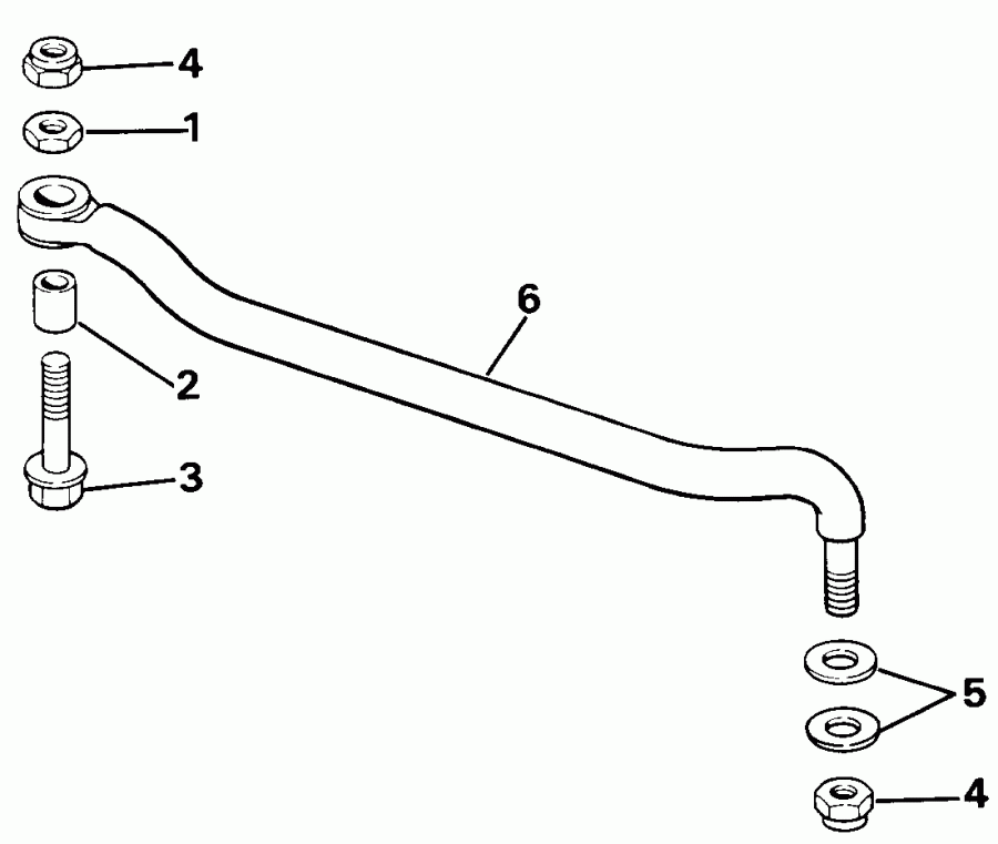 �������� ����� Evinrude E55RWLESR 1990  - ee������ ��������� Kit Electric Start Only / eering Connector Kit Electric Start Only