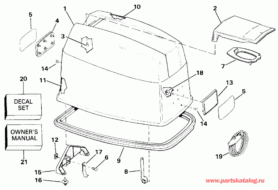 �������� ����� EVINRUDE E60ELESM 1990  - Johnson