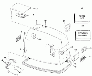 ������ ��������� (�����) - Evinrude (Engine Cover - Evinrude)