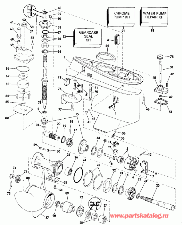 ��������� Evinrude E60TLESM 1990  - arcase
