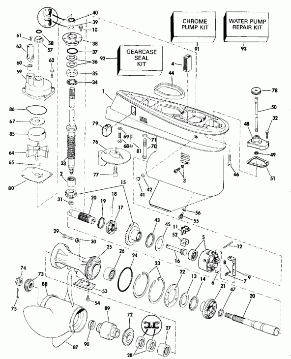 ��������� ��������� EVINRUDE E60TTLESM 1990  - arcase - arcase