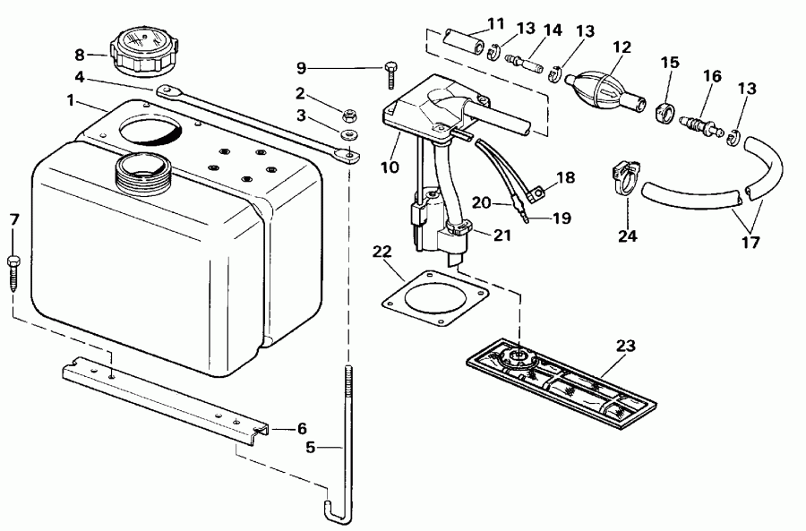 �������� ��������� ����� EVINRUDE E65WMLESM 1990  - 8 ������