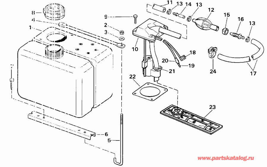   EVINRUDE E70TLESB 1990  - 8  / .8 Gallon