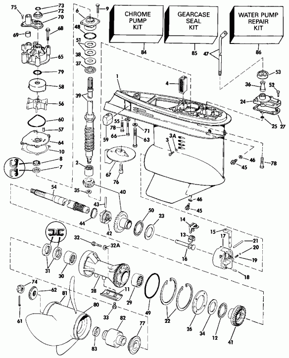��������� ����� EVINRUDE E88MSLESA 1990  - arcase / arcase