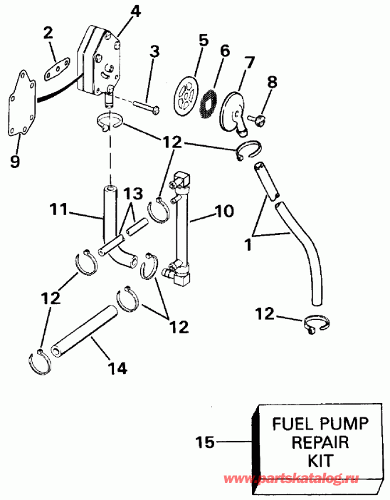 ��������� ��������� EVINRUDE TE115TLESB 1990  - 88 Models Early P����uction - 88 Models Early Production
