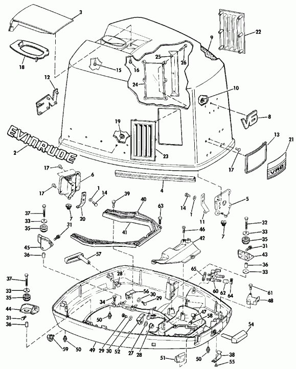 �������� ����� Evinrude TE150SLESB 1990  - Evinrude - Evinrude