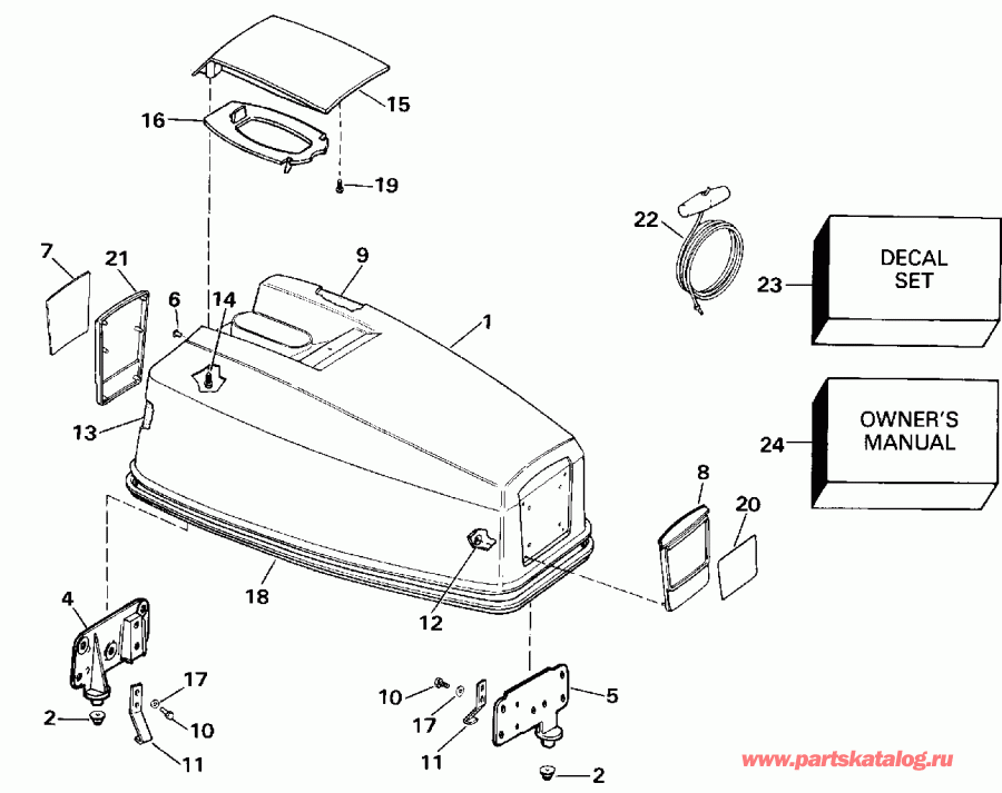 ��������� ��������� EVINRUDE TE40ELESR 1990  - Evinrude 25-40 / Evinrude 25-40