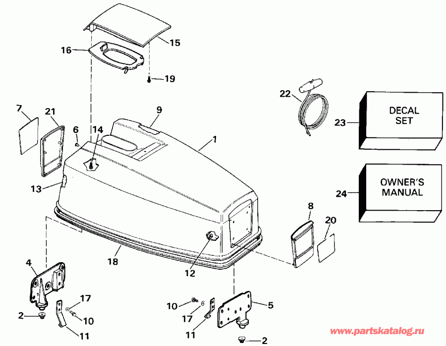 �������� ��������� ����� ������� TE40TELESR 1990  - Evinrude 50