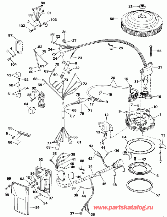 �������� ����� Evinrude TE40TELESR 1990  - Electric Start Tl Models / Electric Start Tl Models