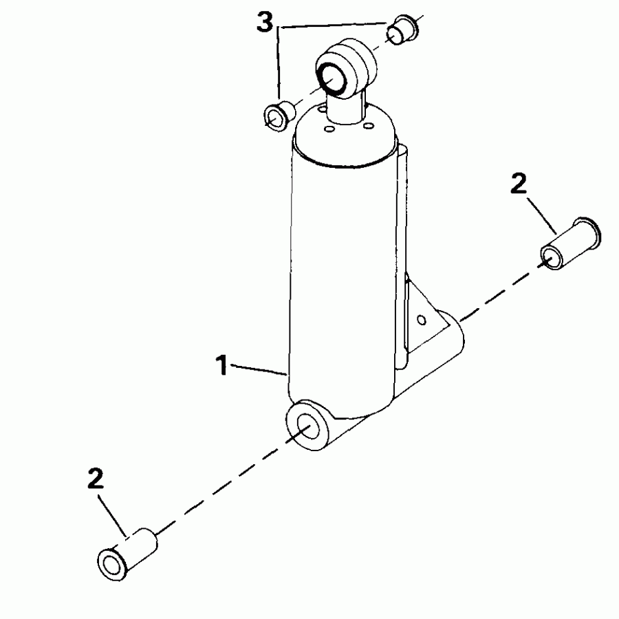    Evinrude TE50TLESF 1990  - lt Assist Cylinder - lt Assist 