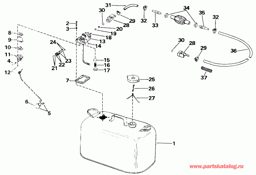  EVINRUDE TE60TLESF 1990  - el Tank - el Tank