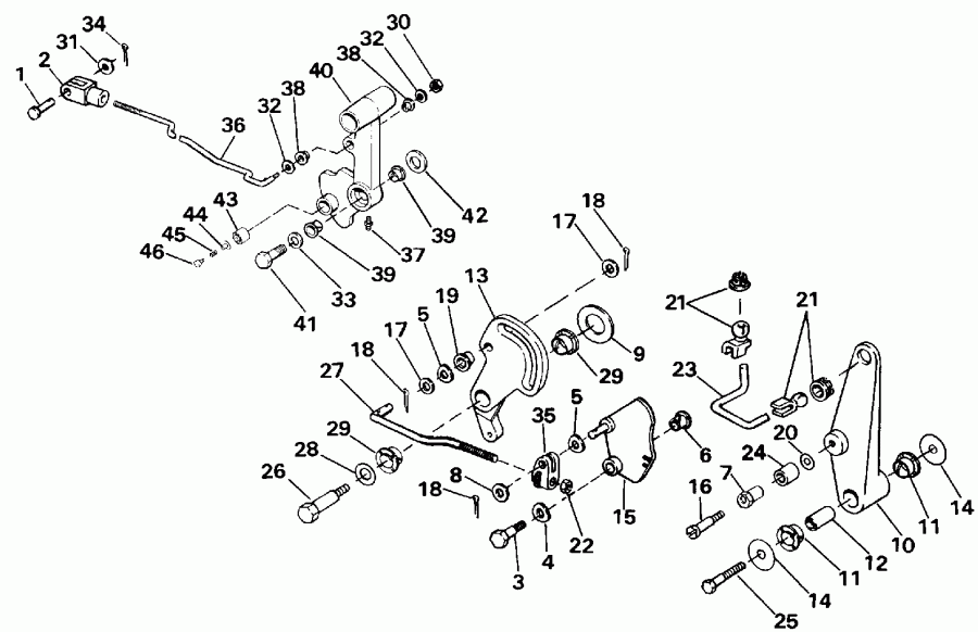 ��������� �������� ����� EVINRUDE TE60TLESF 1990  - 60ttl Models Only / 60ttl Models Only
