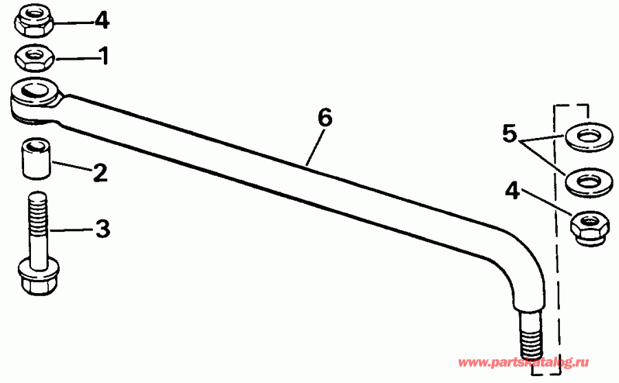 ��������� Evinrude TE70TLESF 1990  - eering Connector Kit