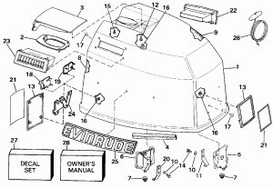 ������ ��������� (�����) - Evinrude (Engine Cover - Evinrude)