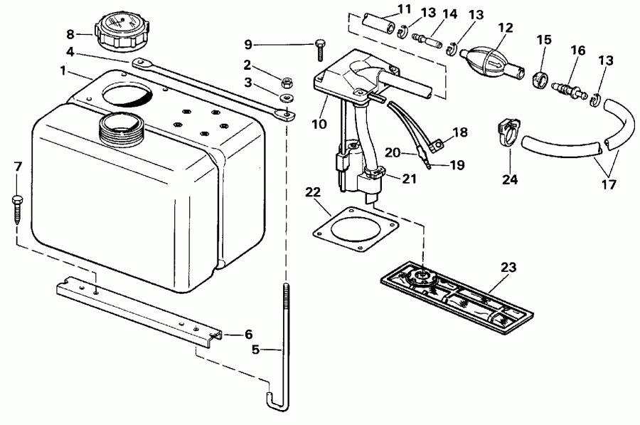 ����� Evinrude VE100SLESB 1990  - 8 ������