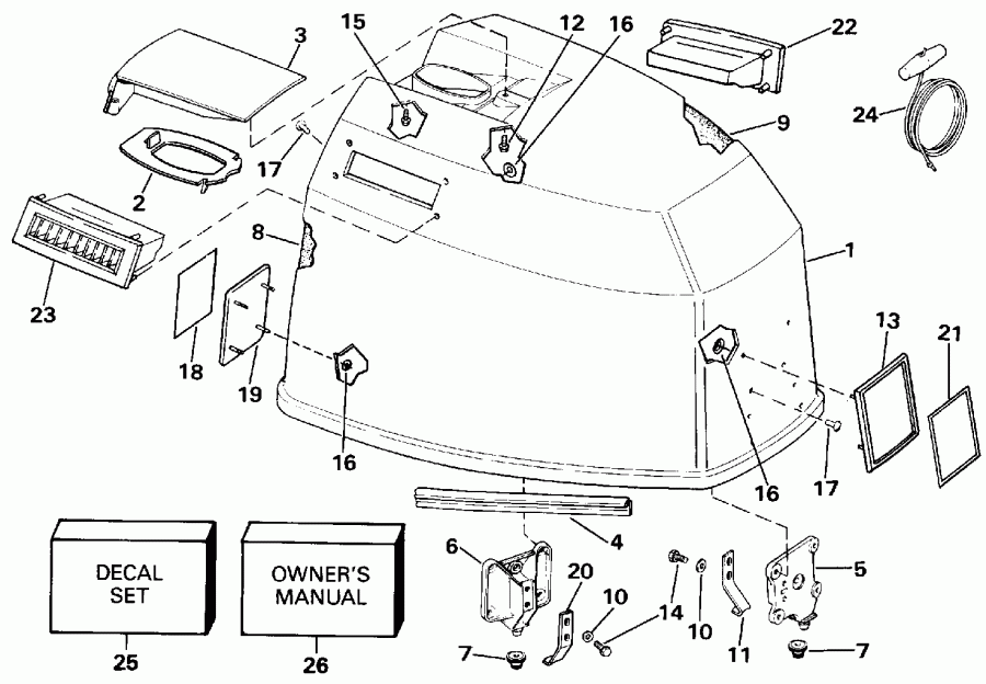 �������� ����� Evinrude VE115TLESB 1990  - Johnson