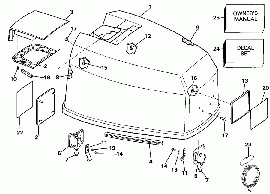 ��������� �������� ����� EVINRUDE VE120TLESB 1990  - Johnson / Johnson