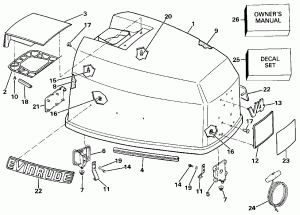 ������ ��������� (�����) - Evinrude (Engine Cover - Evinrude)
