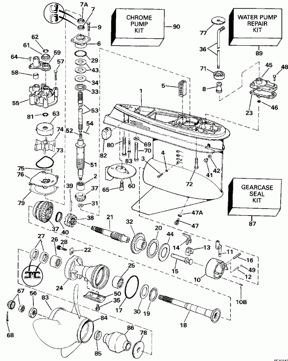 ��������� ��������� ������� VE140TXESE 1990  - 140cx Counter Rotation / 140cx �������� ��������