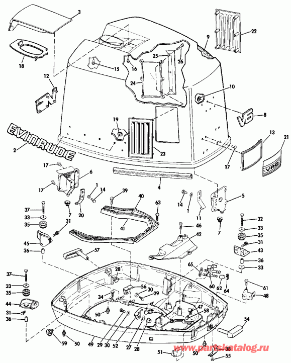  ������� VE150SLESB 1990  - Evinrude