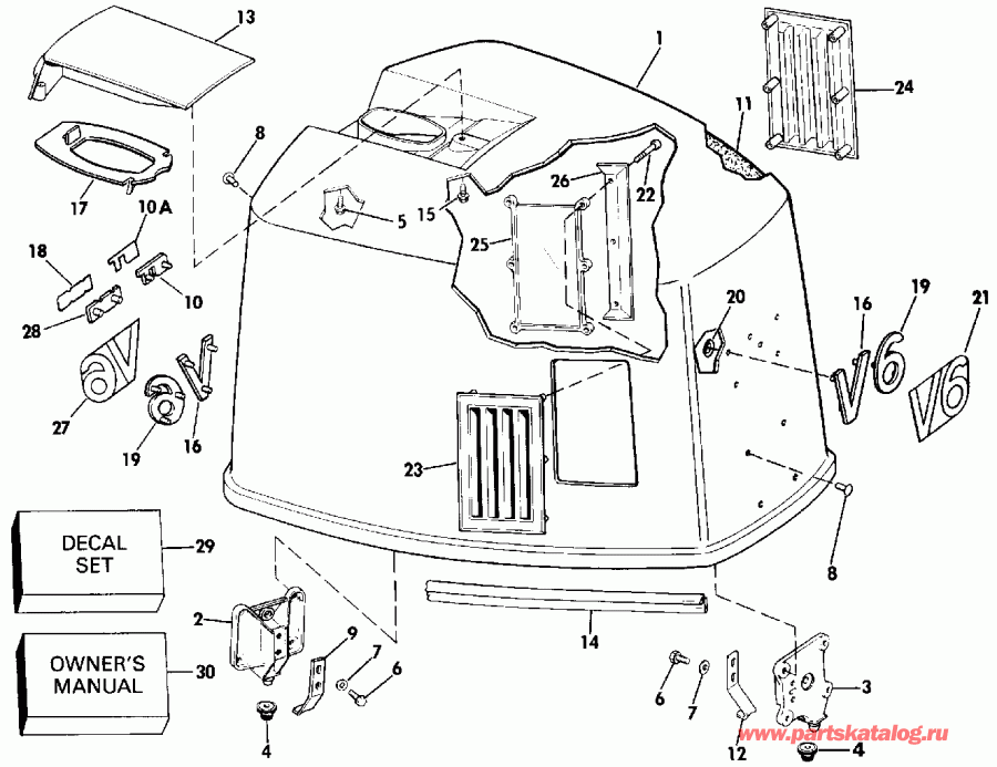 ��������� ��������� Evinrude VE150TLESB 1990  - Johnson-175stl/ve175sl Only - Johnson-175stl / ve175sl Only