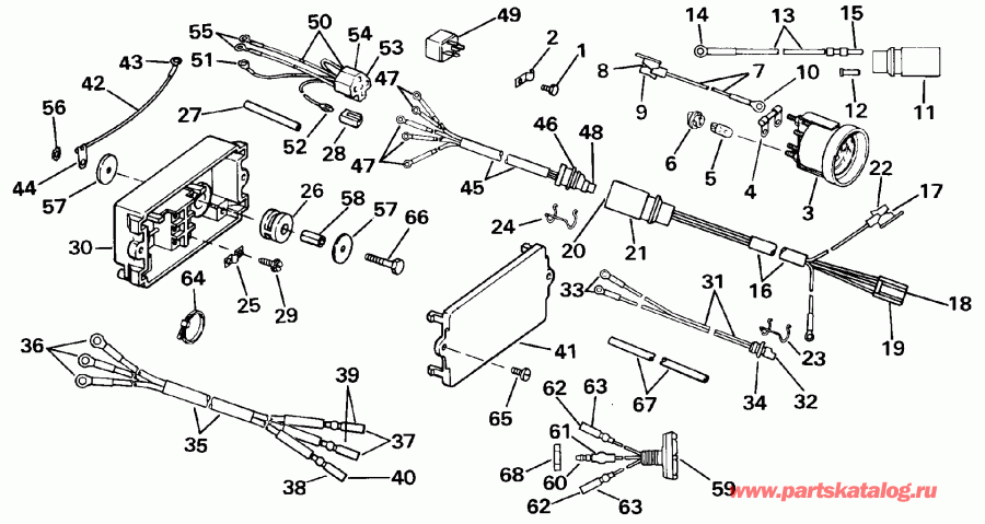 ��������� Evinrude VE175TXESE 1990  - wer Trim/tilt Electrical / wer Trim / tilt ���������