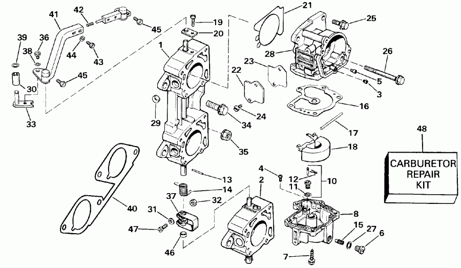 ��������� ����� Evinrude VE200TXESM 1990  - arly Production