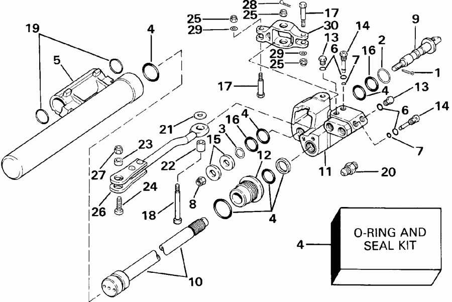 ��������� Evinrude VE225PLESS 1990  - linder & Valve Assembly