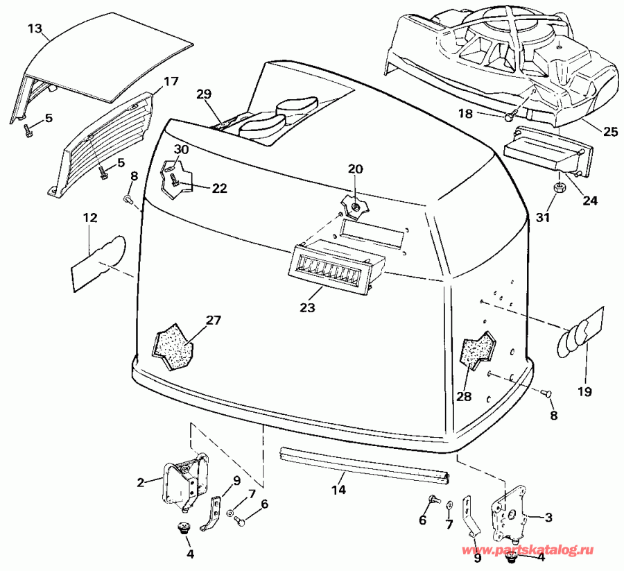 ��������� �������� ����� ������� VE225PXESS 1990  - Johnson - 185 - Johnson - 185