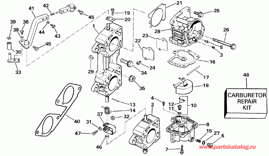 ��������� Evinrude VE225TLESS 1990  - arly P����uction - arly Production