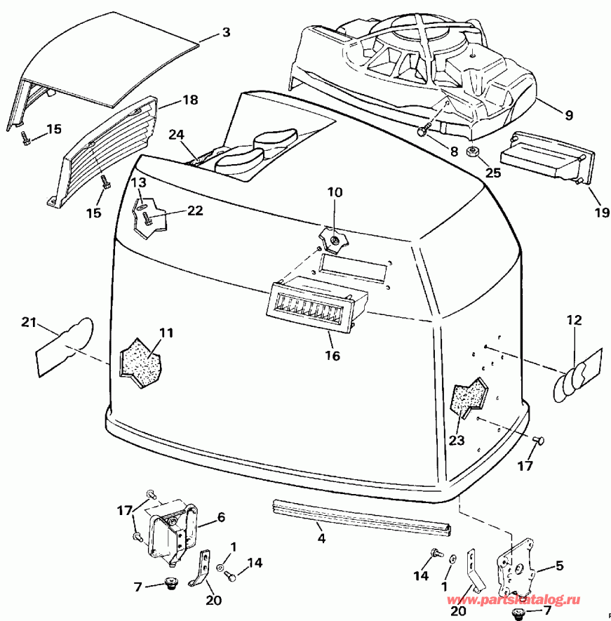 �������� ����� EVINRUDE VE225TXESS 1990  - Evinrude - 185 / Evinrude - 185