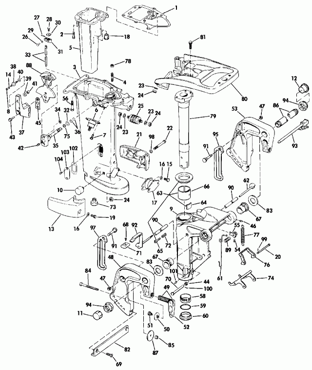   Evinrude VE28ESLESM 1990  - dsection