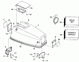   () - Evinrude 25-40 (Engine Cover - Evinrude 25-40)