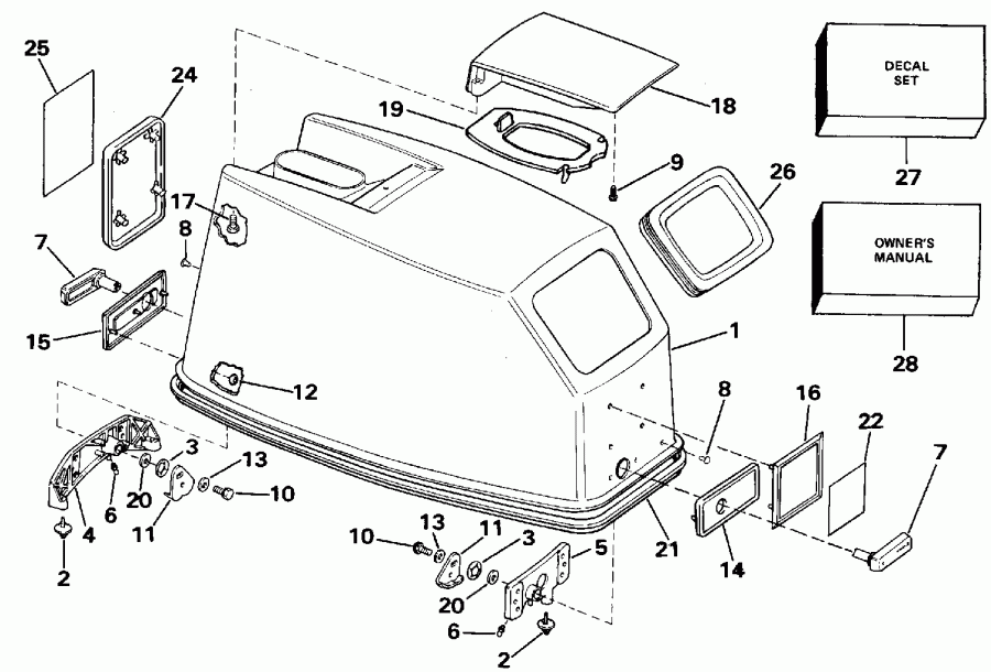 ��������� �������� ����� ������� VE40EESR 1990  - Evinrude 50 - Evinrude 50